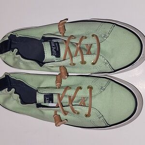 Sperry Green Canvas Sneakers